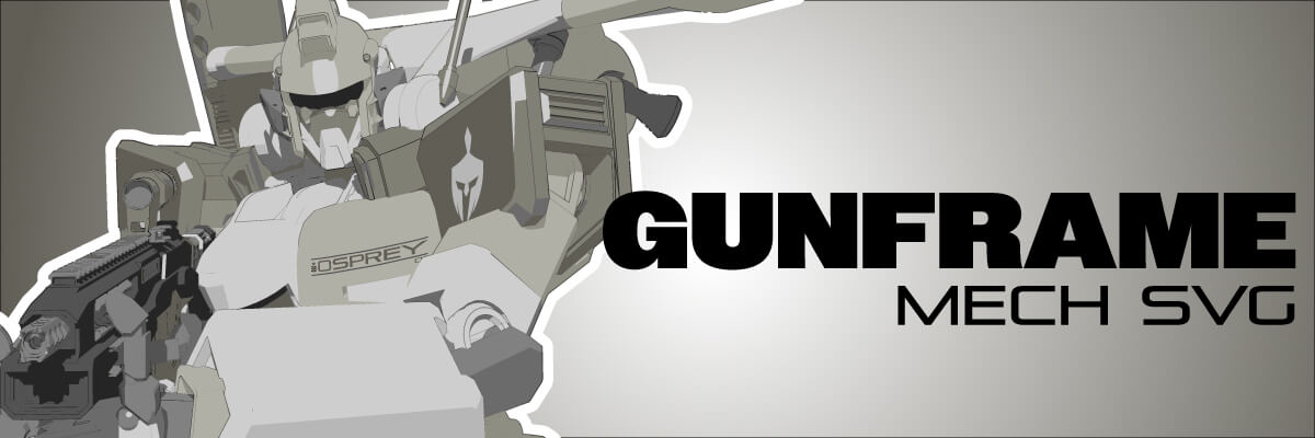 View our Collection of Unique Gunframe Mobile Suit Scalable Vector Graphics at the Vector Graphic Store
